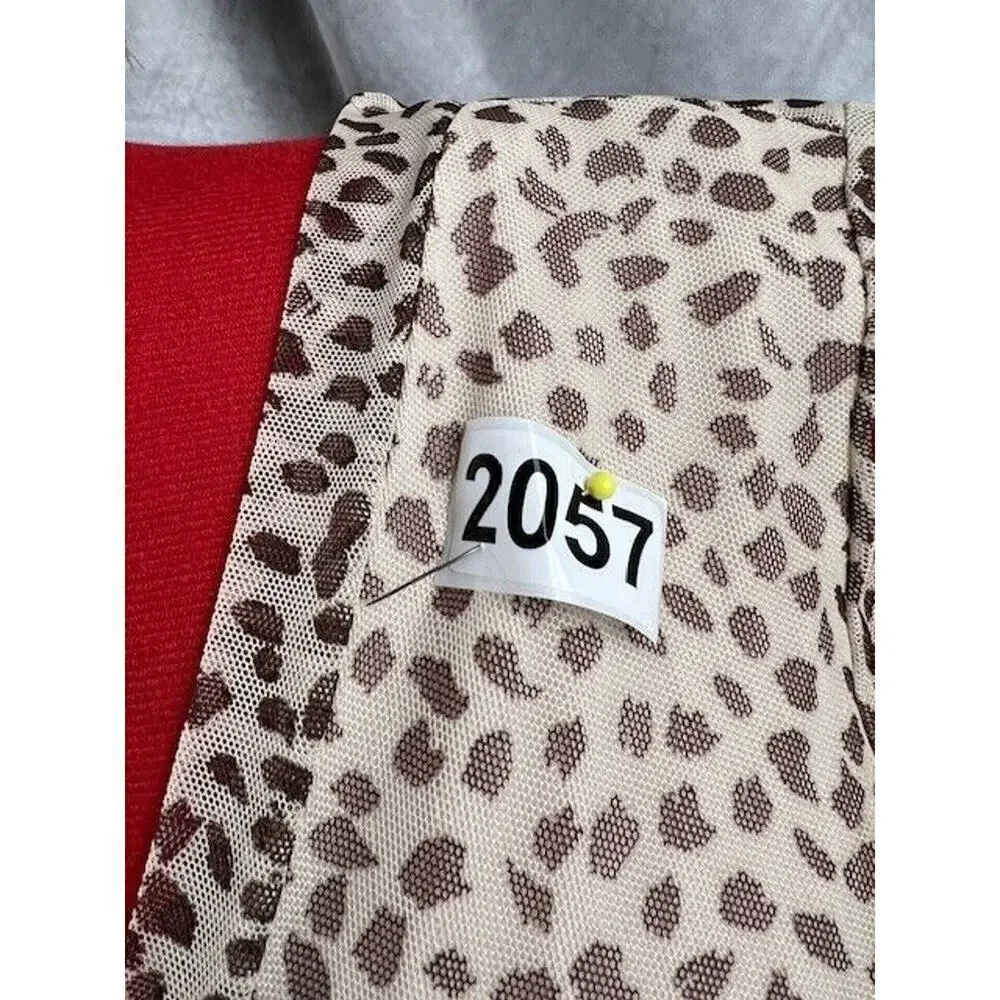 Kate And Lily Women’s Dress Size 6 Animal Print Midi Short Sleeve Pullover - Picture 7 of 7